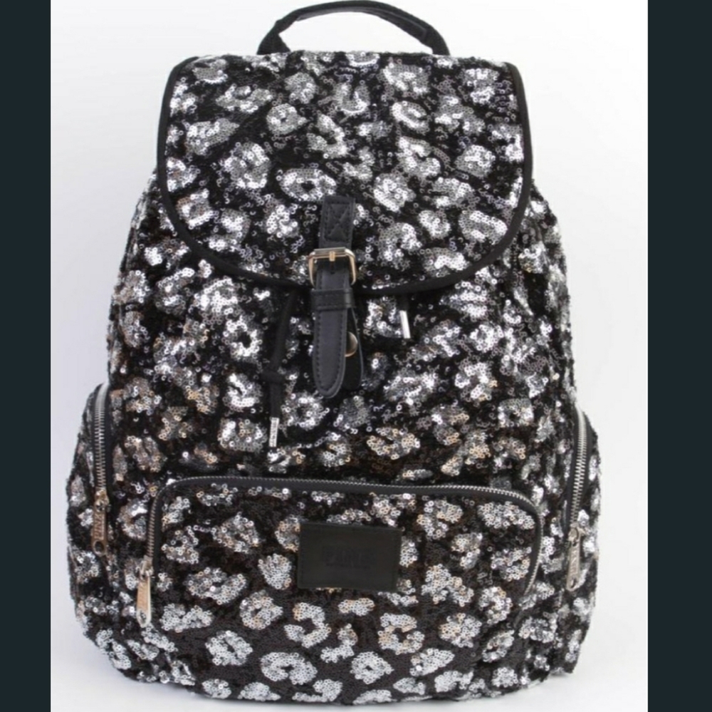 VS PINK Sequin Large Bling Black Bag